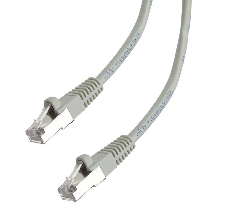 NTW Cat6 Ethernet Cable Shielded 50 FT Gray Plated RJ45 Connector Internet LAN Wire Cable Cord for Modem Router PC Mac Laptop PS5 PS4 Xbox 360 Patch Panel Faster Than Cat5 Cat5e, Grey (345-S6-050GY) - Image 3